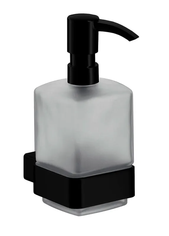 Flüssigseifenspender, Glas satiniert aktiv4YOU 3.0, schwarz