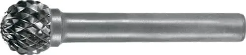 Frässtift KUD D.10mm Kopf-L.9mm Schaft-D.6mm HM Verz.Kreuz PROMAT