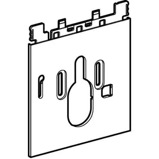 Geberit Designplatte AquaClean Komplettanlage unten Glas weiß – Bild 3