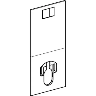 Designplatte für Geberit AquaClean WC-Komplettanlage, Sela/Mera Glas schw – Bild 3