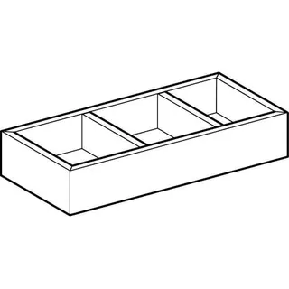 Geberit Schubladeneinsatz, H-Unterteilung für obere Schubl., 32,3x5,9x15cm, lava – Bild 3
