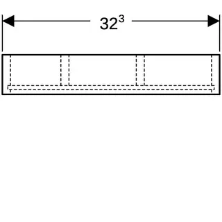 Geberit Schubladeneinsatz, H-Unterteilung für obere Schubl., 32,3x5,9x15cm, lava – Bild 4