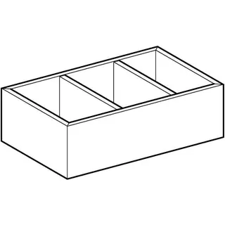 Geberit Schubladeneinsatz, H-Unterteilung für untere Schubl., 32,3x9,8x20cm, lava – Bild 3
