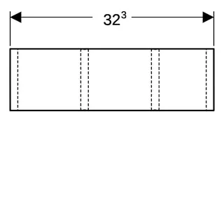 Geberit Schubladeneinsatz, H-Unterteilung für untere Schubl., 32,3x9,8x20cm, lava – Bild 4