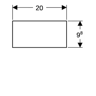 Geberit Schubladeneinsatz, H-Unterteilung für untere Schubl., 32,3x9,8x20cm, lava – Bild 5
