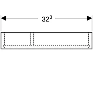 Geberit Schubladeneinsatz, T-Unterteilung für obere Schubl., 32,3x5,9x15cm, lava – Bild 4