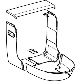 Set Designabdeckung f. Geberit AquaClean Mera, weiß – Bild 3