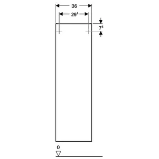 Geberit Smyle Square Mittel-HS mit einer Tür 36x118x29,9cm, lava – Bild 4