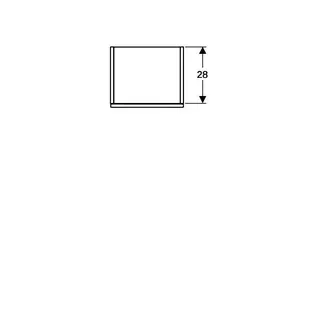 Geberit Smyle Square Mittel-HS mit einer Tür 36x118x29,9cm, lava – Bild 5