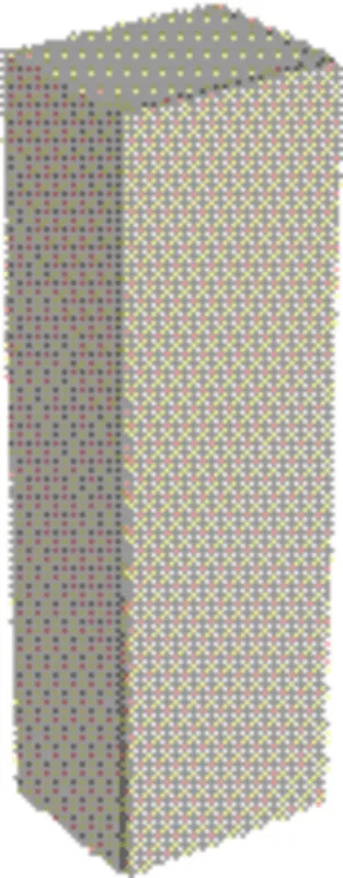 Geberit Smyle Square Mittel-HS mit einer Tür 36x118x29,9cm, sand-grau