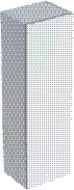 Geberit Smyle Square Mittel-HS mit einer Tür 36x118x29,9cm, weiß