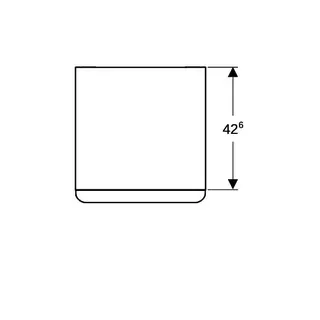 Geberit Smyle Square Seitenschrank mit 2 Schubladen, 45x60x47cm, Nussbaum – Bild 5