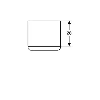 Geberit Smyle Square Seitenschrank mit einer Tür links, 36x60x32,6cm, sandgrau – Bild 5