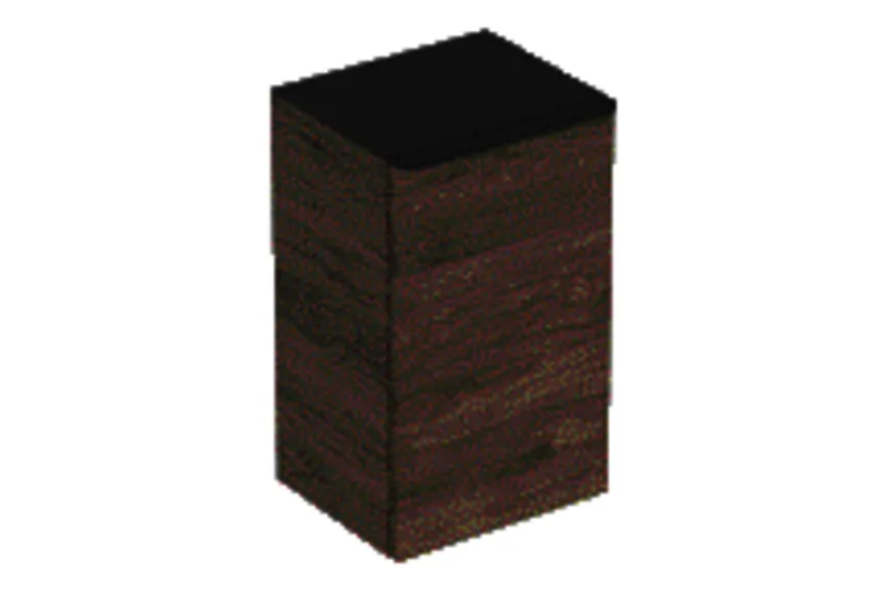 Geberit Smyle Square Seitenschrank mit einer Tür links, 36x60x32,6cm, Nussbaum