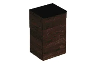 GE Smyle Square Seitenschrank mit einer Tür re, 36x60x32,6cm, Nussbaum