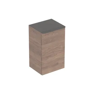 Geberit Smyle Square Seitenschrank mit einer Tür rechts, 36x60x32,6cm, Nussbaum – Bild 2