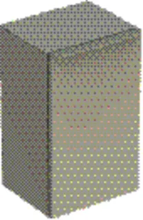 GE Smyle Square Seitenschrank mit einer Tür re, 36x60x32,6cm, sandgrau