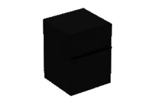GE Smyle Square Seitenschrank mit zwei Schubladen, 45x60x47cm, lava