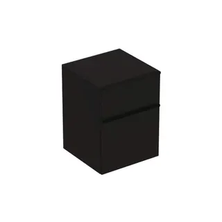Geberit Smyle Square Seitenschrank mit zwei Schubladen, 45x60x47cm, lava – Bild 2