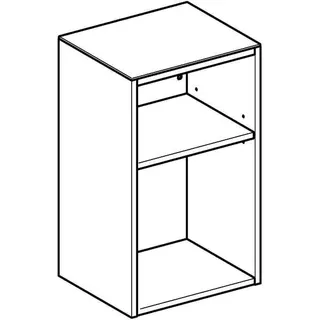 Geberit Smyle Square Seitenschrank, offen 36x60x29,9cm, Nussbaum – Bild 3