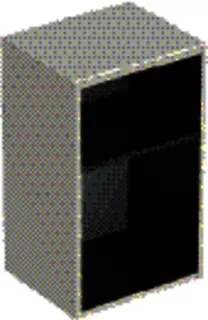 GE Smyle Square Seitenschrank, offen 36x60x29,9cm, sand-grau