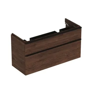 Geberit Smyle Square Unterschrank für DWT m. 2 Schubl., 118,4x61,7x47cm, Nussbaum – Bild 2