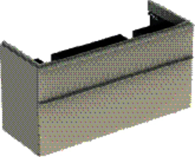 Geberit Smyle Square Unterschrank für DWT m. 2 Schubl., 118,4x61,7x47cm, sand-grau