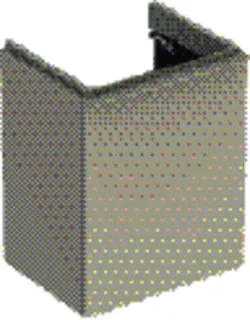GE Smyle Square US für HWB, m. 1 Tür li 49,2x61,7x40,6cm, sand-grau
