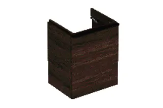 GE Smyle Square US für HWB, m. 1 Tür re 49,2x61,7x40,6cm, Nussbaum