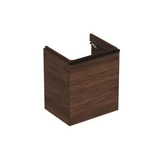 Geberit Smyle Square US für Waschtisch, m. 1 Tür links 53,6x61,7x43,3cm, Nussbaum – Bild 2