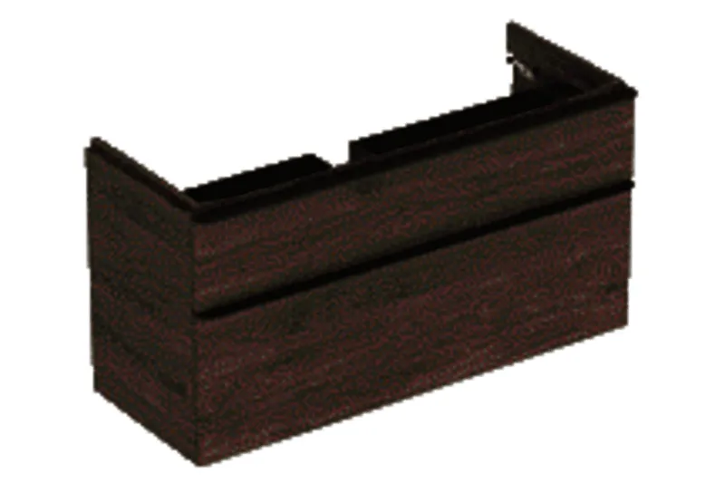 Geberit Smyle Square US für Waschtisch, m. 2 Schubl. 118,4x61,7x47cm, Nussbaum