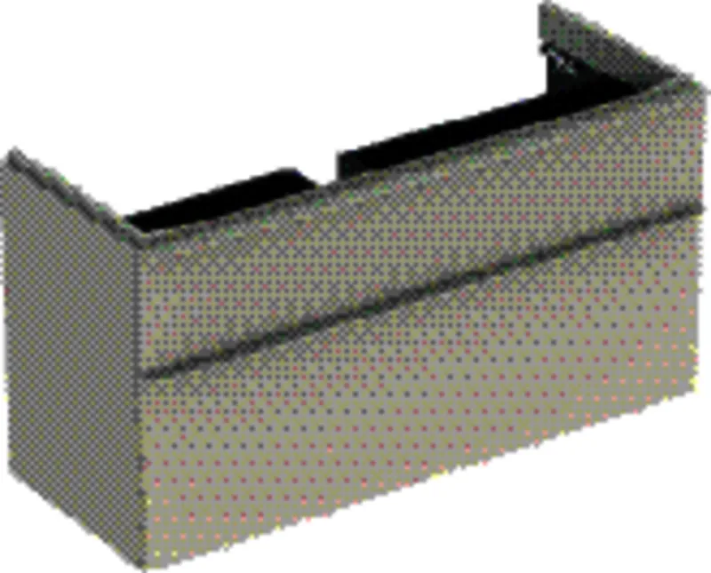 Geberit Smyle Square US für Waschtisch, m. 2 Schubl. 118,4x61,7x47cm, sand-grau