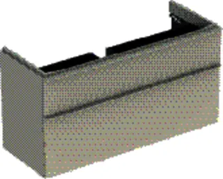 GE Smyle Square US für WT, m. 2 Schubl. 118,4x61,7x47cm, sand-grau