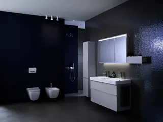 Geberit Smyle Square Wand-WC Tiefspüler geschlossene Form Rimfree, weiß KeraTect – Bild 3