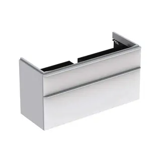 Geberit Smyle Square US für Waschtisch, m. 2 Schubl. 118,4x61,7x47cm, weiß – Bild 2