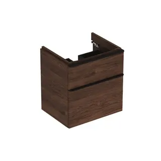 Geberit Smyle Square US für Waschtisch, m. 2 Schubl. 58,4x61,7x47cm, Nussbaum – Bild 2