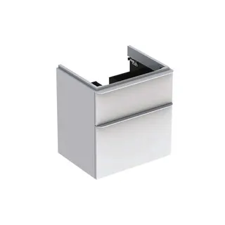 Geberit Smyle Square US für Waschtisch, m. 2 Schubl. 58,4x61,7x47cm, weiß – Bild 2