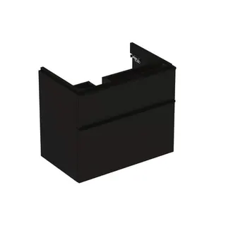 Geberit Smyle Square US für Waschtisch, m. 2 Schubl. 73,4x61,7x47cm, lava – Bild 2