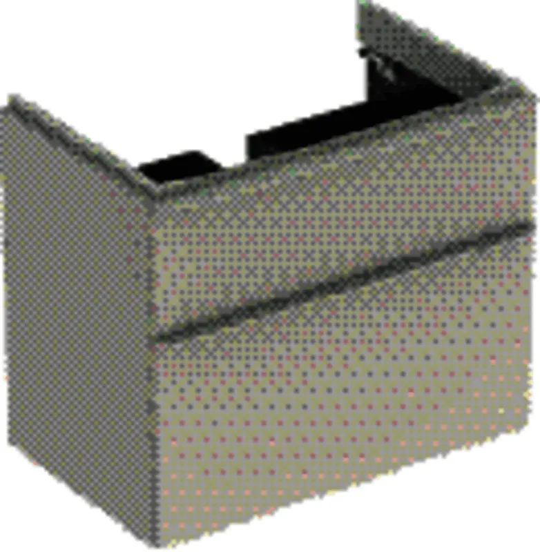 Geberit Smyle Square US für Waschtisch, m. 2 Schubl. 73,4x61,7x47cm, sand-grau
