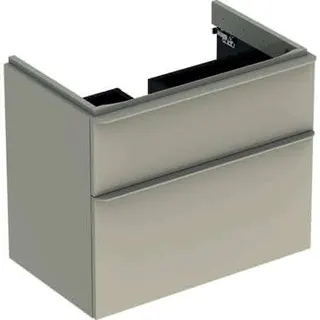 Geberit Smyle Square US für Waschtisch, m. 2 Schubl. 73,4x61,7x47cm, sand-grau – Bild 2