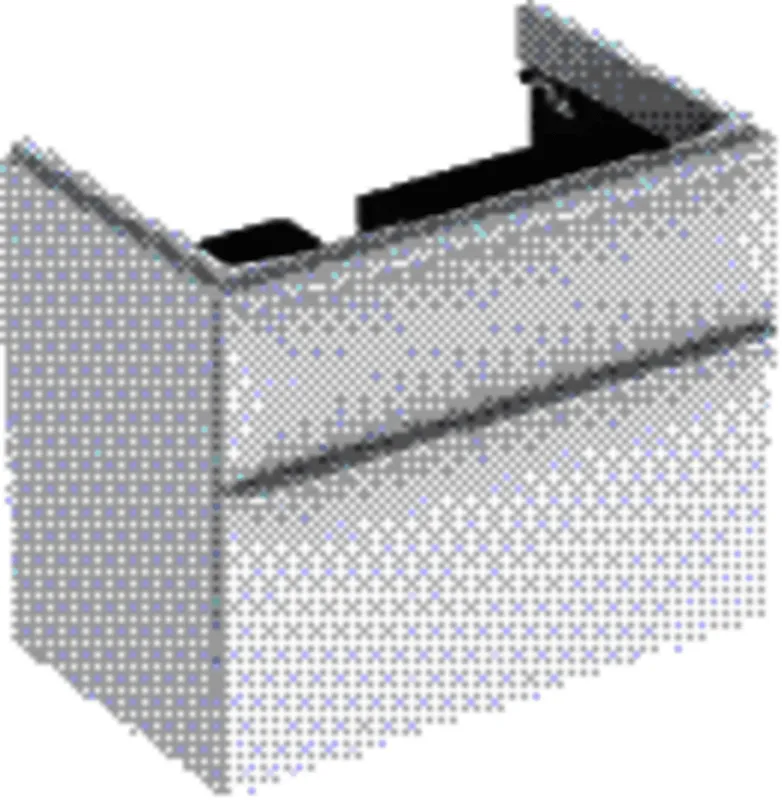 Geberit Smyle Square US für Waschtisch, m. 2 Schubl. 73,4x61,7x47cm, weiß