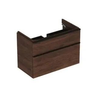 Geberit Smyle Square US für Waschtisch, m. 2 Schubl. 88,4x61,7x47cm, Nussbaum – Bild 2