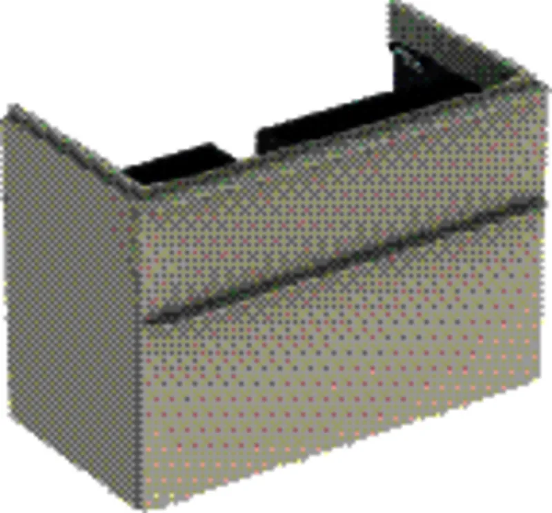 Geberit Smyle Square US für Waschtisch, m. 2 Schubl. 88,4x61,7x47cm, sand-grau