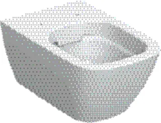 Geberit Smyle Square Wand-WC Tiefspüler geschlossene Form Rimfree, weiß KeraTect
