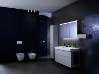 Geberit Smyle Square Wand-WC Tiefspüler geschlossene Form, Rimfree, weiß – Bild 3