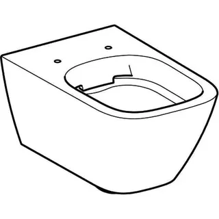 Geberit Smyle Square Wand-WC Tiefspüler geschlossene Form, Rimfree, weiß – Bild 5