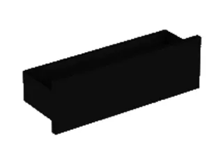 GE Smyle Square Wandablage 45x14,8x14,3cm, lava