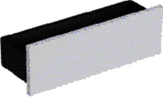 GE Smyle Square Wandablage 45x14,8x14,3cm, weiß