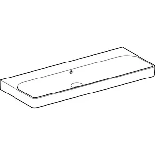 Geberit Smyle Square Waschtisch, 120x48cm ohne Hahnloch, mit Überlauf, weiß – Bild 3