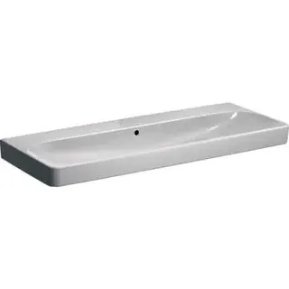 Geberit Smyle Square Waschtisch, 120x48cm ohne Hahnloch, mit Überlauf, weiß, KeraTect – Bild 2